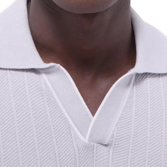 LIKE NEW! Bugatchi Johnny Collar Rib Polo Size Medium - Picture 3 of 13